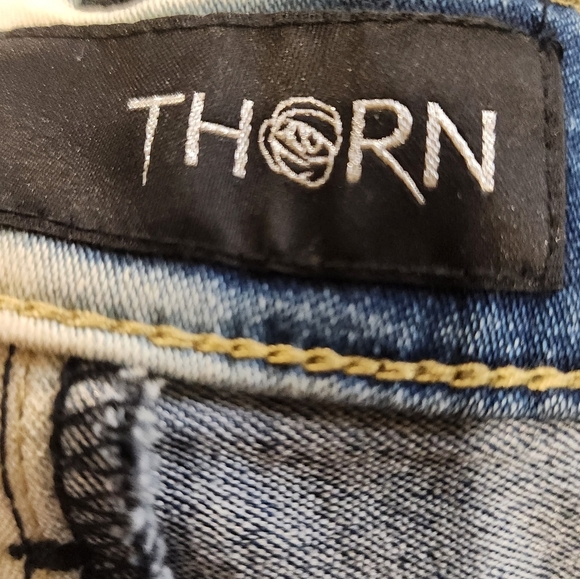 THORN Two Tones High Rise Skinny Jeans Size 8 - Picture 6 of 14